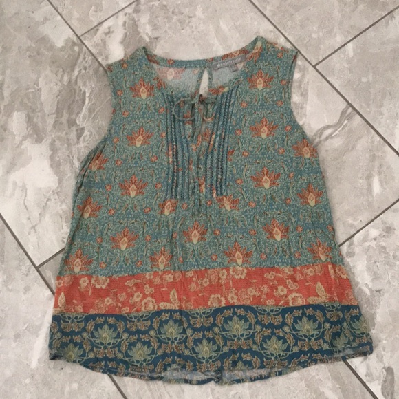 ANTHROPOLOGIE DANIEL RAINN Sleeveless Plaquette floral Top | M - Picture 9 of 12